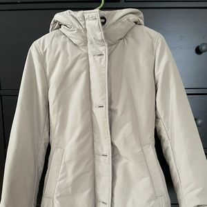 Uniqlo women ultra women down short coat-Beige-XS